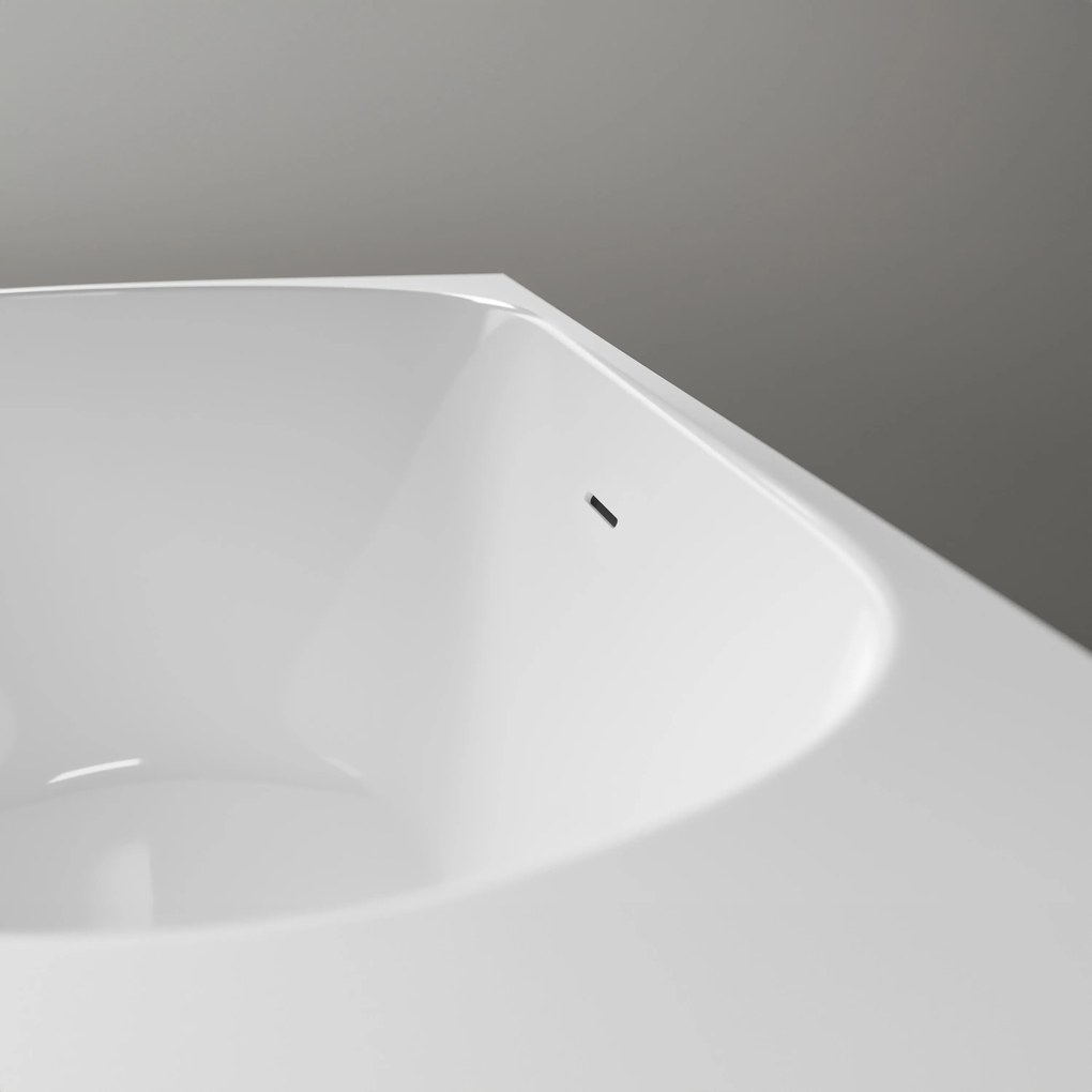 Halb freistehende Badewanne LENA CORNER