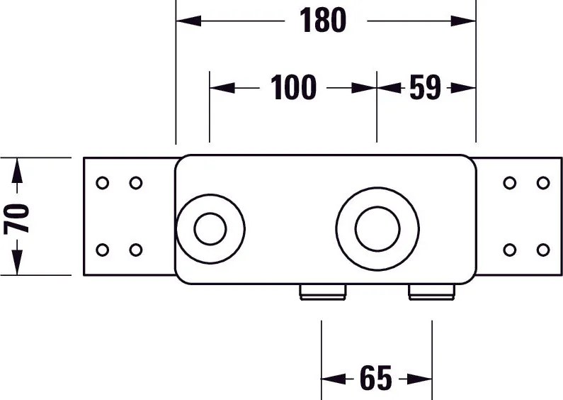Duravit korpus podstawowy do podtynkowej baterii umywalkowej
