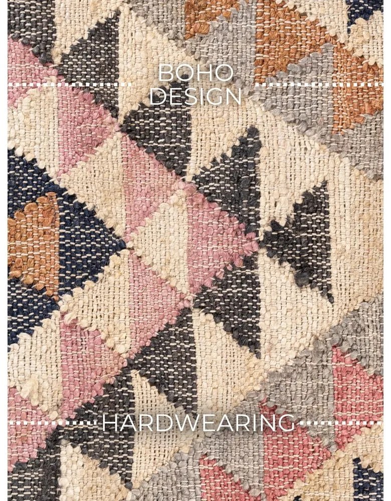 Szary chodnik z juty tkany ręcznie 80x200 cm Roya Parsa – Elle Decoration