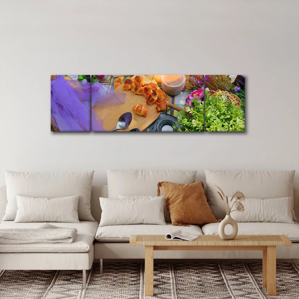 Obraz - letni piknik (170x50 cm)