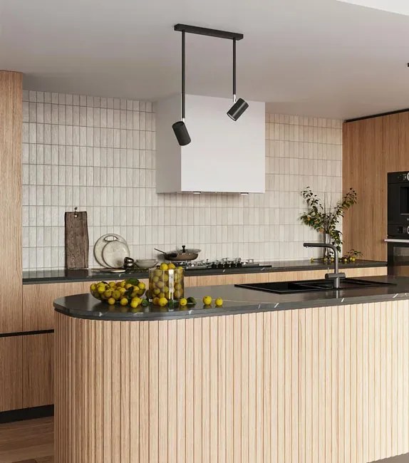 Czarny punktowy plafon z ruchomymi kloszami - S751 Z9-F33