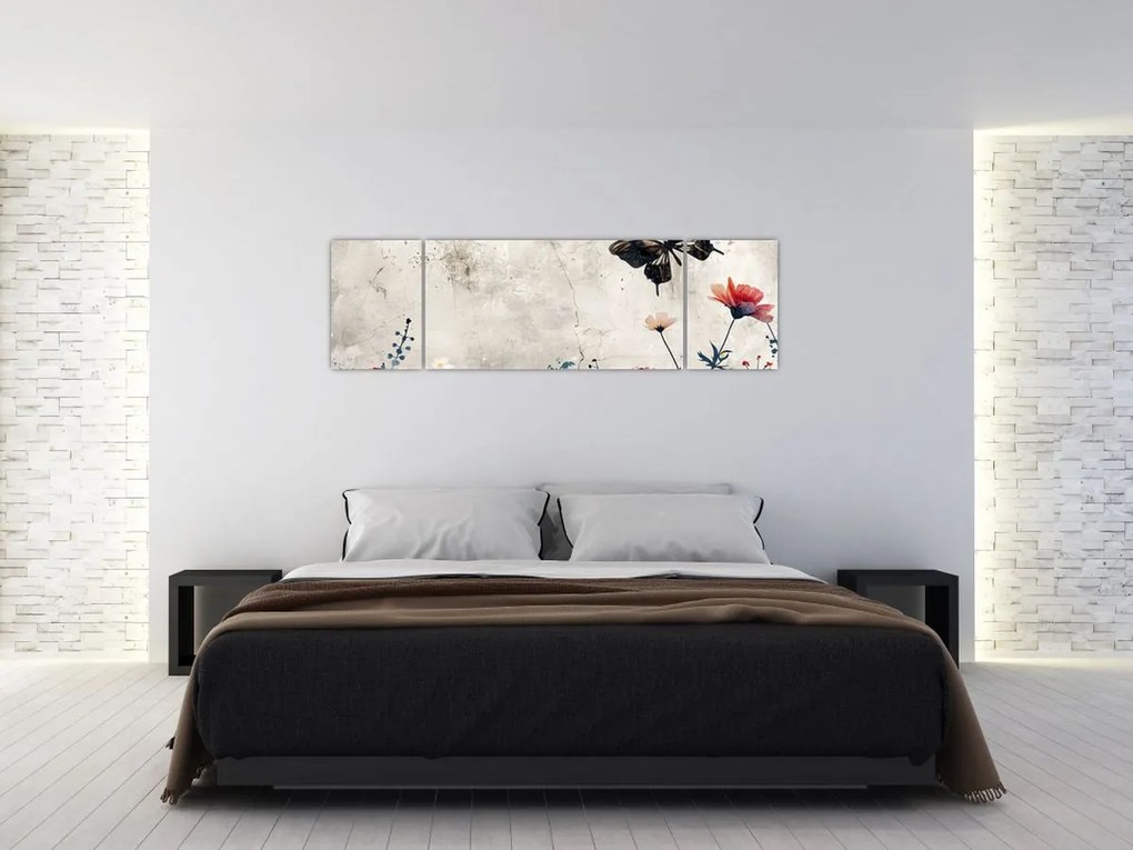 Obraz - Łąka w betonie (170x50 cm)