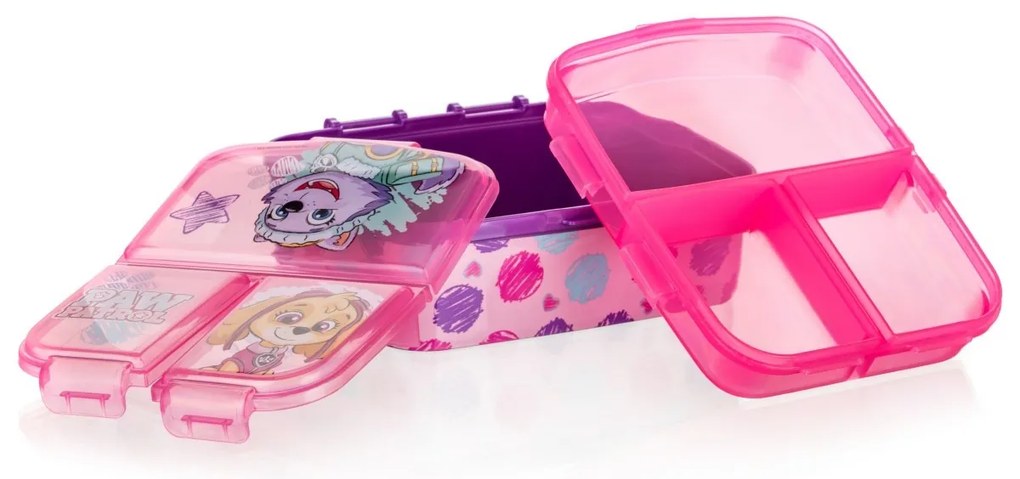 Vetro-plus Box z przegrodami na przekąski PATROLAGirl 17,5 x 13 cm