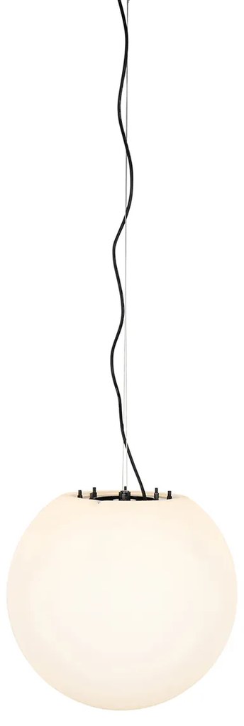 Zewnetrzna Nowoczesna lampa wisząca zewnętrzna biała 45 cm IP65 - Nura Nowoczesny Oswietlenie zewnetrzne