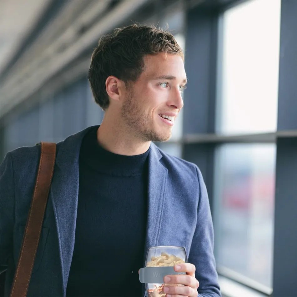 Westmark Dwuczęściowy pojemnik na przekąski MINI, 400 ml, niebieski, S