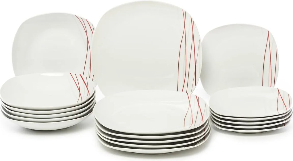 Domestic Sencilla 18-częściowy zestaw talerzy, MÄSER