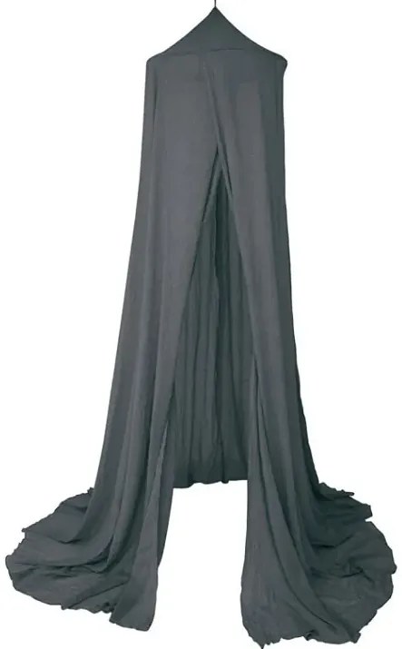 Ciemnoszary baldachim do łóżeczka chłopca M7-S15