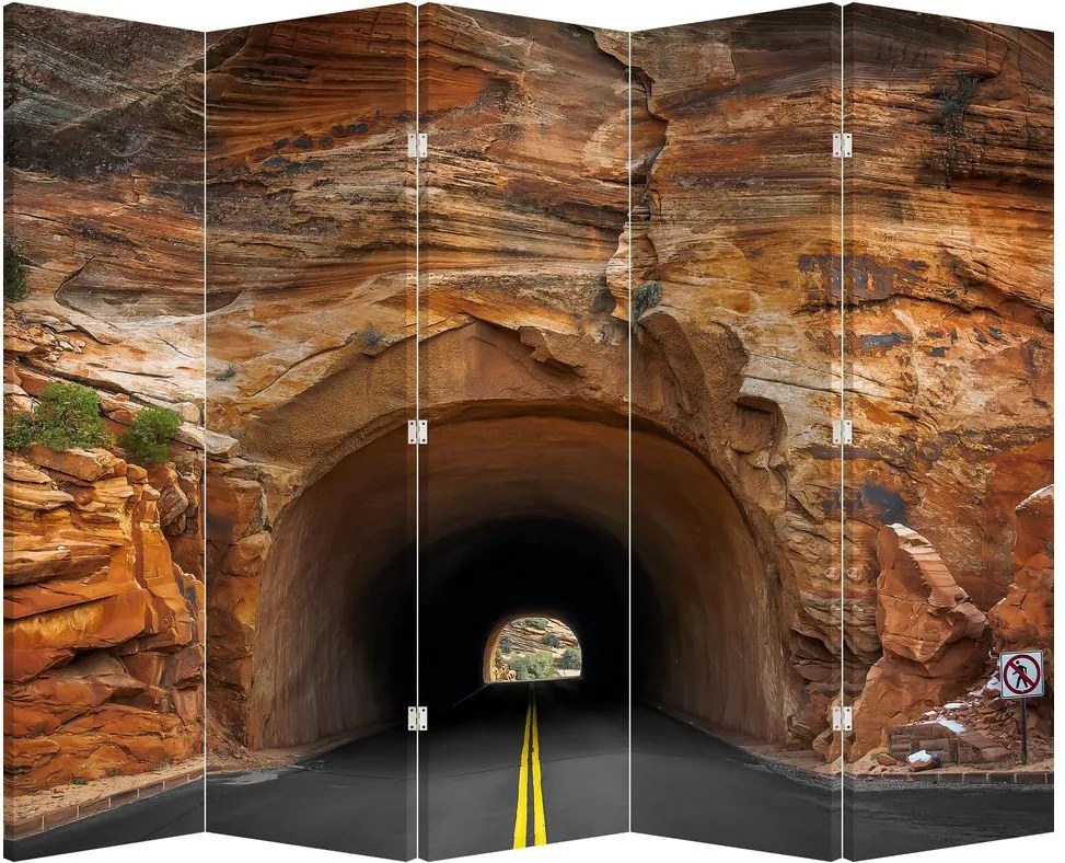Parawan - Tunel w skale (210x170 cm)