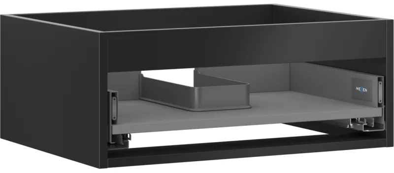 Mexen Box-A korpus szafki podumywalkowej 60 cm, 1 szuflada, czarny mat - 91AX0-0600-235-1-71