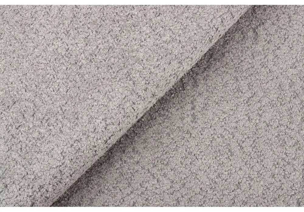 Szare tapicerowane łóżko dwuosobowe ze stelażem 200x200 cm Tina – Ropez