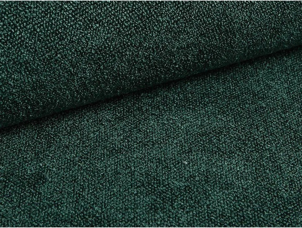 Ciemnozielone tapicerowane łóżko dwuosobowe ze schowkiem i stelażem 200x200 cm Eric – Micadoni