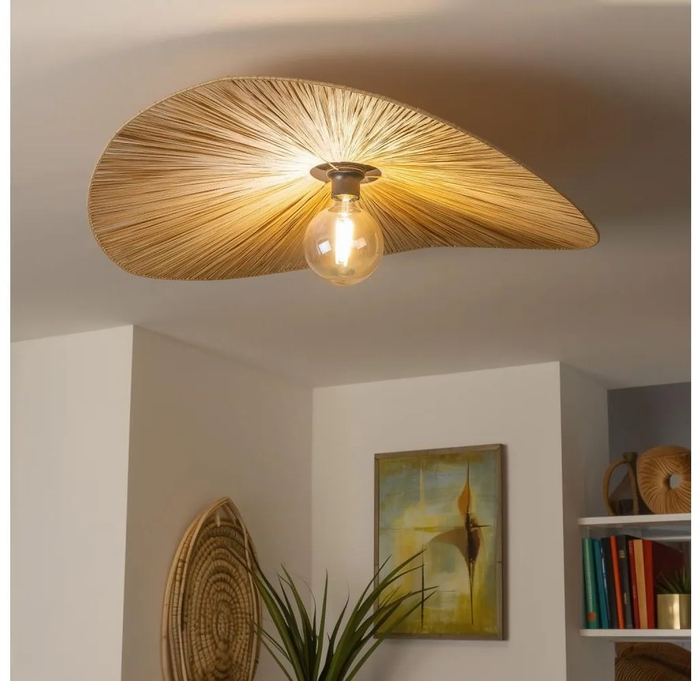 Brilagi - LED Przysufitowy żyrandol CERIA BOHO 1xE27/40W/230V śr. 80 cm rafia