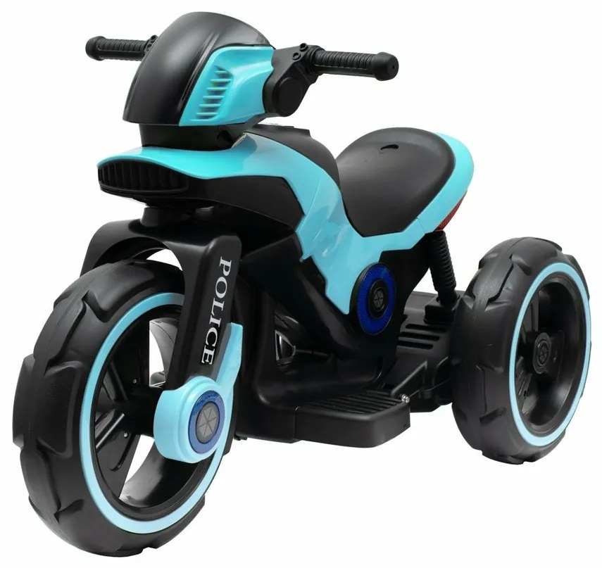 Baby Mix Elektryczny motocykl dla dzieci Policeniebieski, 100 x 50 x 61 cm