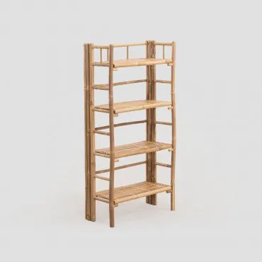 Regał 60x120 Cm Z Bambusa Iciar Bambus - Sklum