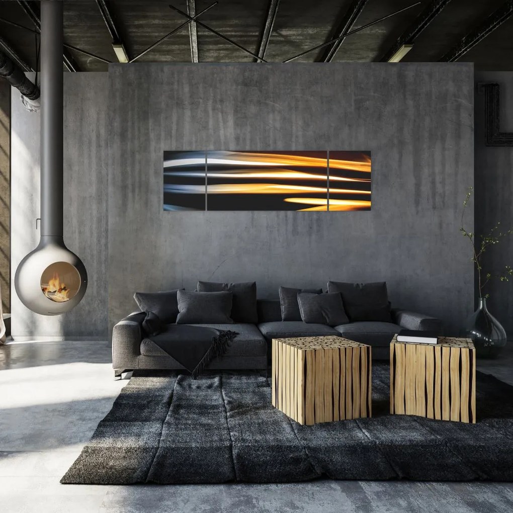 Czarny obraz (170x50 cm)