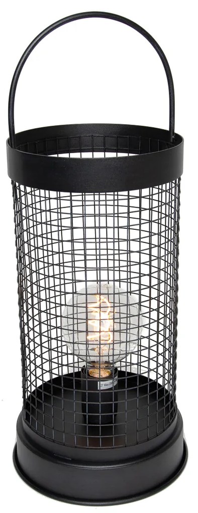 Nowoczesna lampa stołowa szara 52 cm - Horario