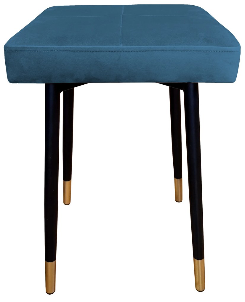 Taboret MAX MG33 niebieski podstawa czarna/złota