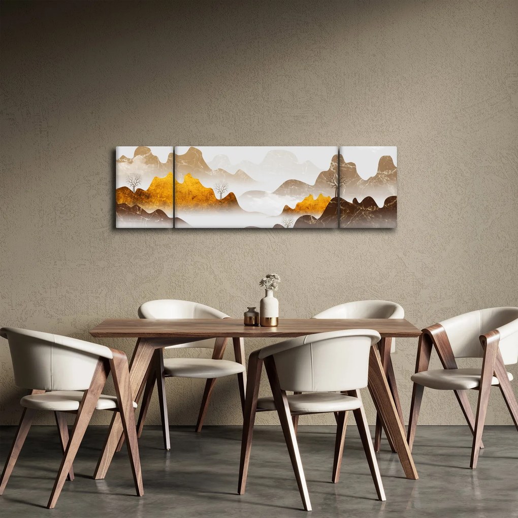 Obraz - Góry we mgle (170x50 cm)