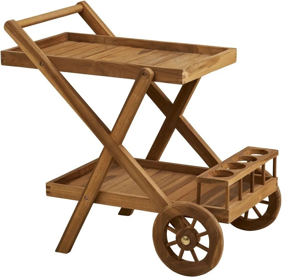 Barek na kółkach z litego drewna 50x86 cm Pasaku – House Nordic