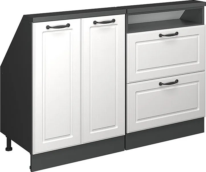 Szafka kuchenna na dach skośny biały domek wiejski 120x46x81.6 r-line