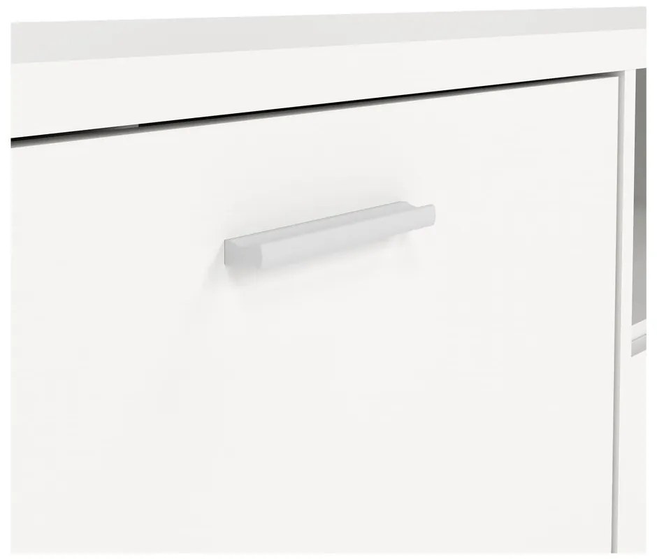 Biała szafka pod TV 177x38 cm Media – Tvilum