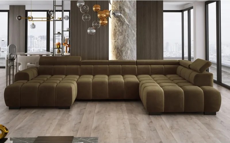 Narożnik BULL XL Prawostronny z elektryczną funkcją regulacji tkanina Salvador 10 WERSAL