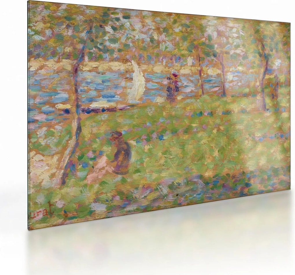 Obraz na szkle - Georges Seurat, Study for "La Grande Jatte", reprodukcje (70x50 cm)
