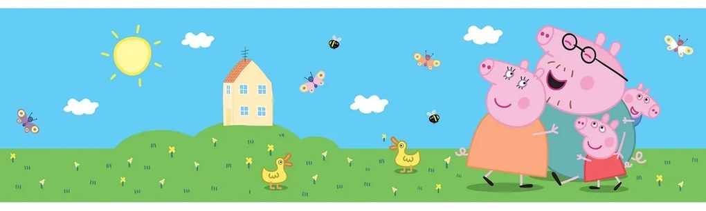Dekoracyjny pas samoprzylepny Peppa Pig Classic, 500 x 9,7 cm