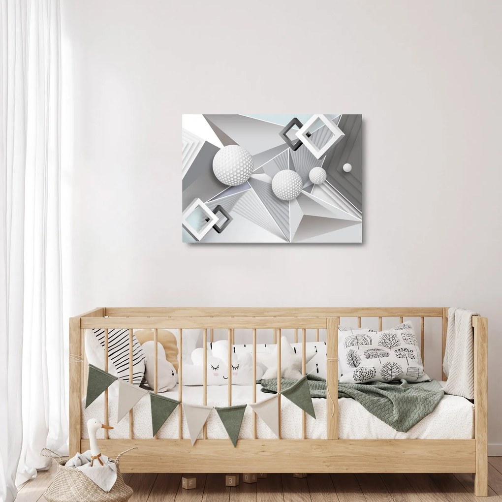 Geometryczny abstrakcyjny obraz (70x50 cm)