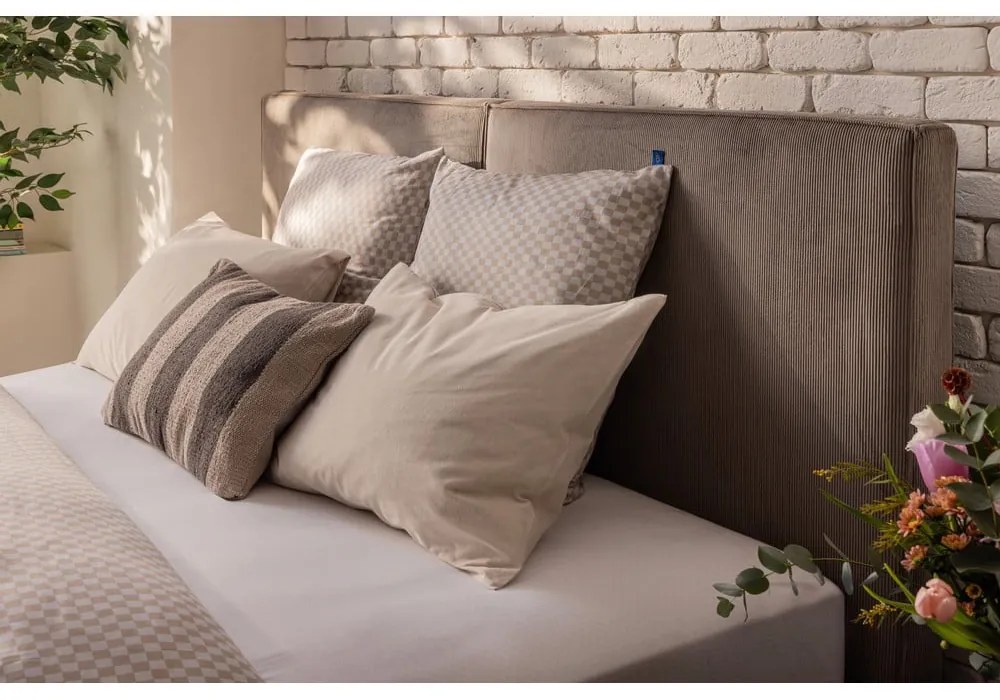 Szarobrązowe łóżko kontynentalne 180x200 cm Olia Bold – Bonami Selection