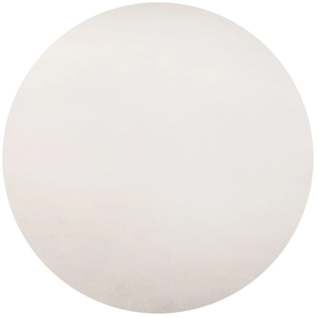 Dywan pluszowy Sky kremowy 200 cm x 200 cm koło