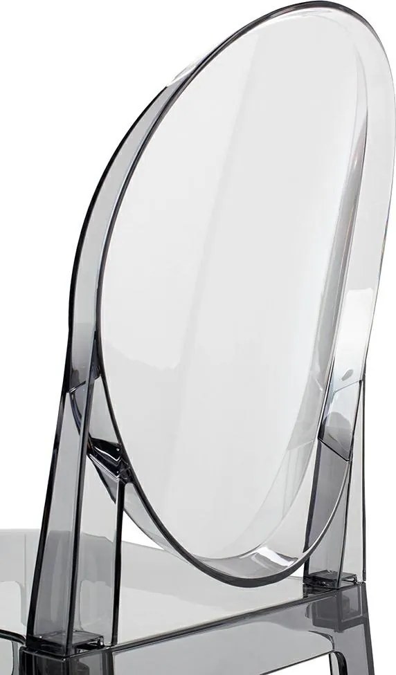 Designerski hoker transparentny z tworzywa sztucznego Victoria 65