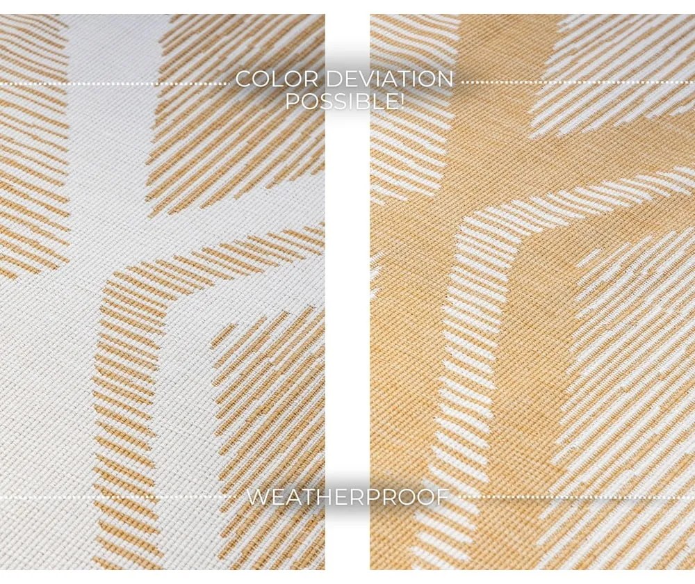 Żółto-kremowy dywan odpowiedni na zewnątrz 200x290 cm Gemini – Elle Decoration