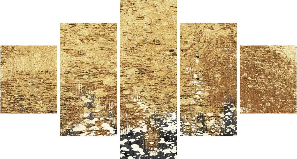 Obraz - Złota struktura N⁰3 (125x70 cm)
