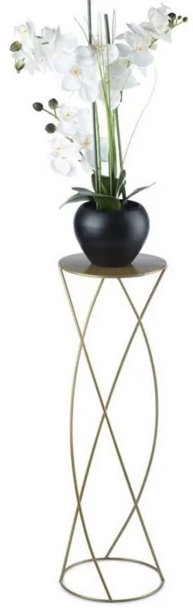 Stojak na kwiaty 70x22,5 cm złoty