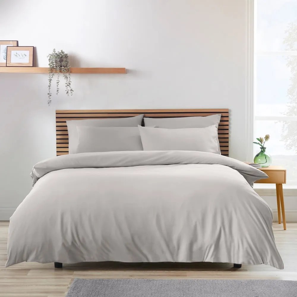Szara pościel jednoosobowa 135x200 cm So Soft Easy Iron – Catherine Lansfield