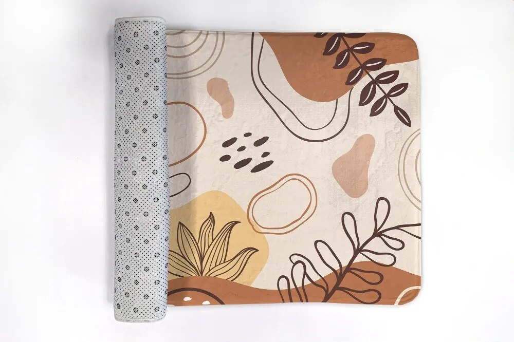 Dywanik antypoślizgowy do łazienki Dywanik antypoślizgowy do łazienki Kwiatowe Abstrakcje