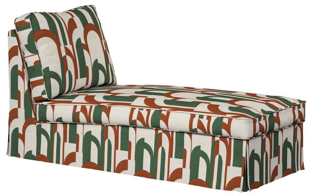 Pokrowiec na szezlong/ leżankę Ektorp wolnostojący prosty tył