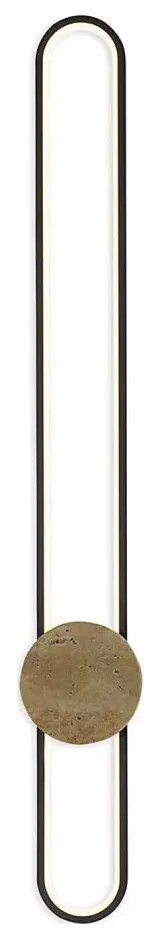 Kinkiet LED FLORENTYNA LED/24W/230V 4000K czarny/beżowy