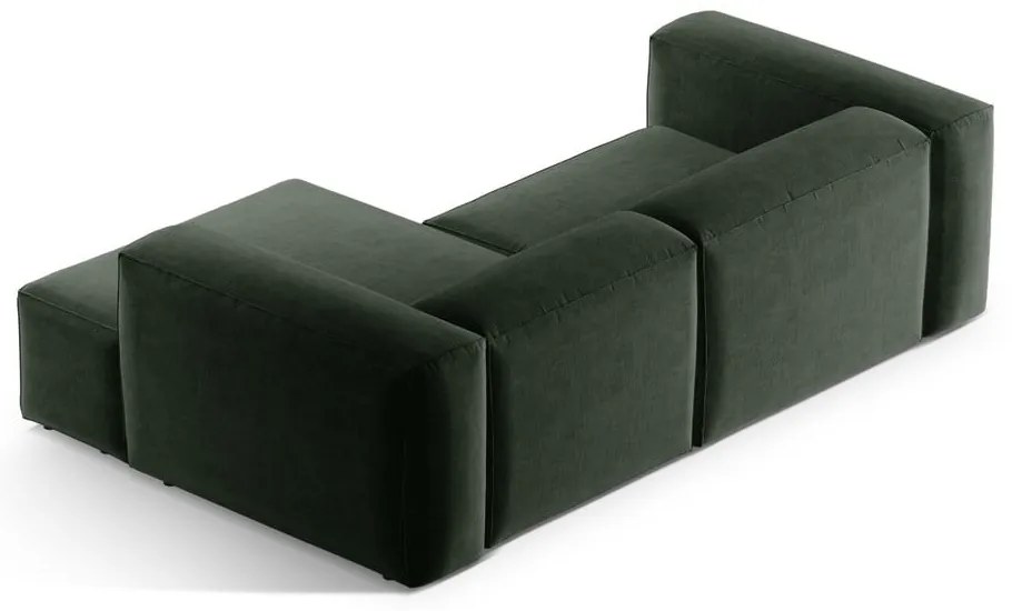 Zielony narożnik (prawostronny/z szezlongiem) Bergano – Cosmopolitan Design