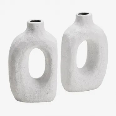 Ceramic Bookends Offred Biała - Sklum