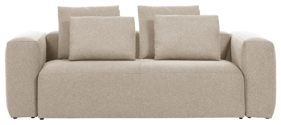 Beżowa sofa Kave Home Blok, 240 cm