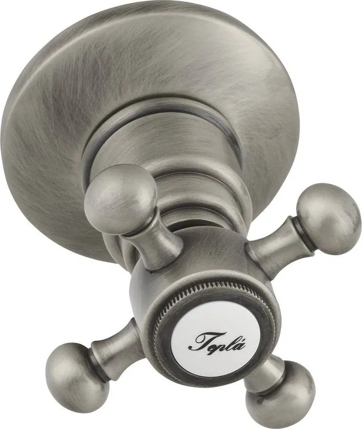 Bateria prysznicowa podtynkowa w kolorze matowego srebra (2 otwory) Antea – Sapho