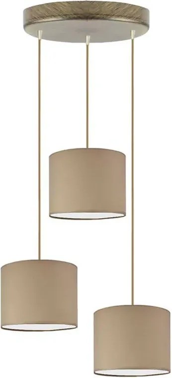 Lampa wisząca z regulacją wysokości na złotym stelażu - R6-M32