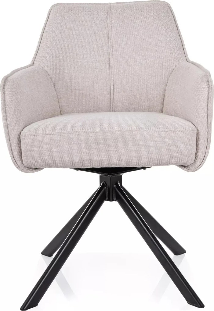 Obrotowe krzesło kubełkowe z lamówką Notti Brego