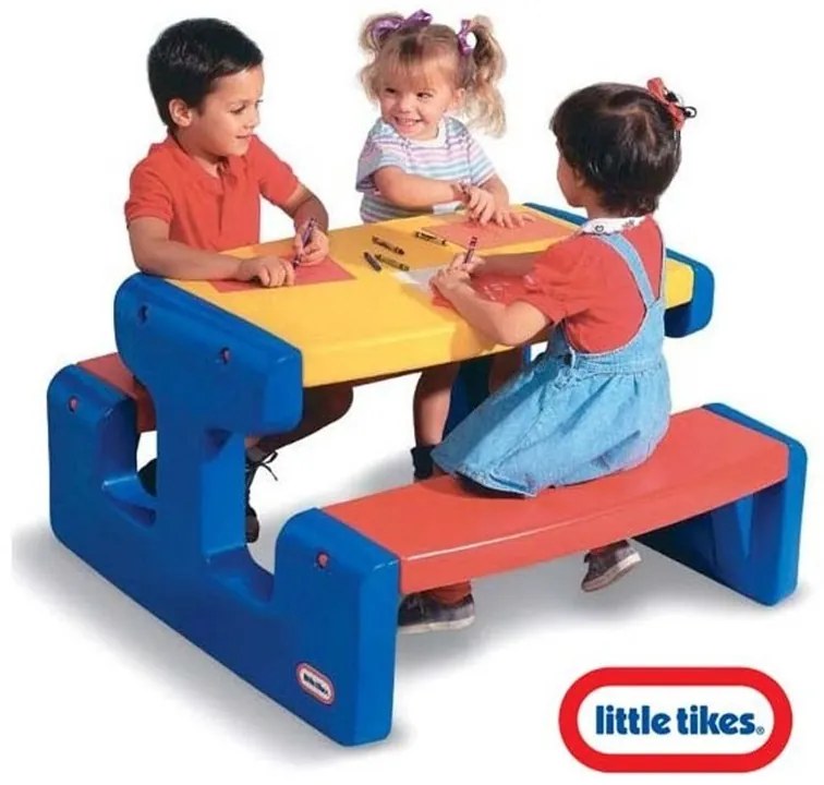 Little tikes ogromny stół piknikowy stolik niebieski