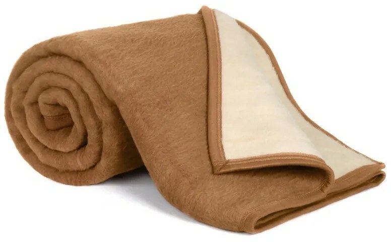 Bellatex Koc KIRA PLUS brązowy / beżowy, 150 x 200 cm