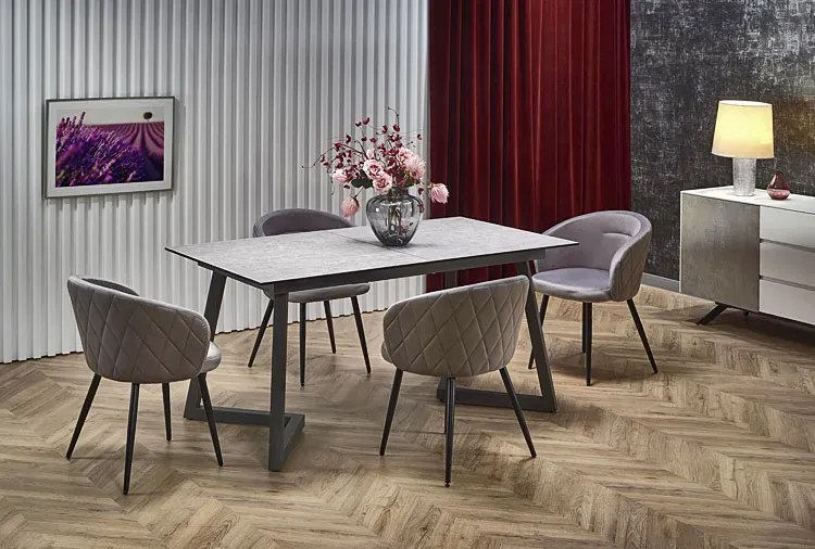 Szary rozkładany stół A1-D28