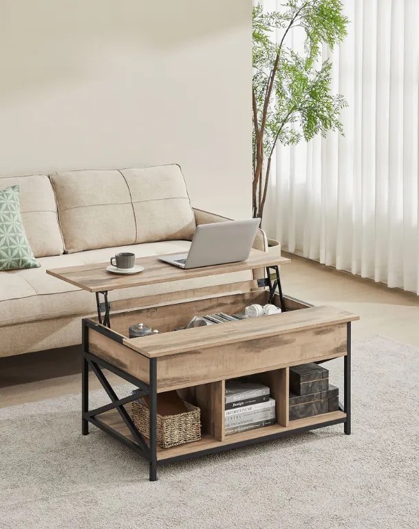 Stolik kawowy TAYLOR SONOMA z wysuwaną płytą 100x60 cm