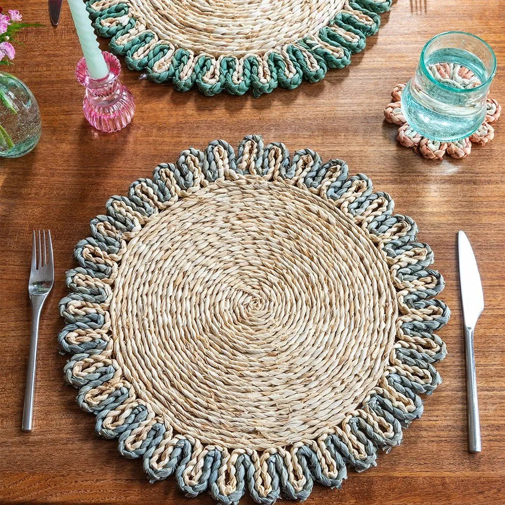 Mata stołowa z liści kukurydzy ø 38 cm Corn Husk – Rex London